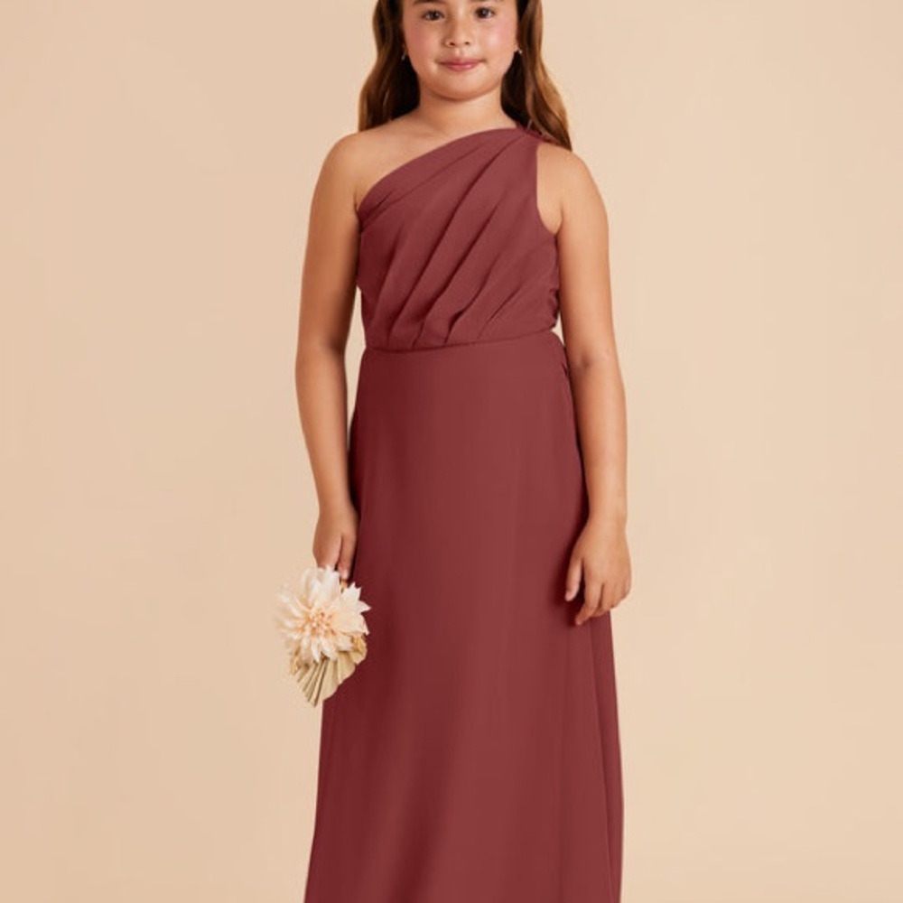 Kiara Junior Bridesmaid Dress Chiffon Rosewood Birdy Grey